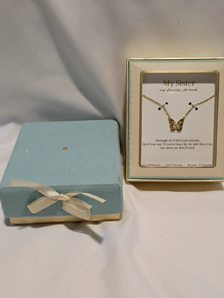 Gold Butterfly Necklace  Gold